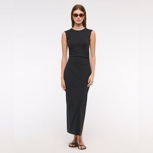 Bra-Free Open-Back Knit Midi Dress